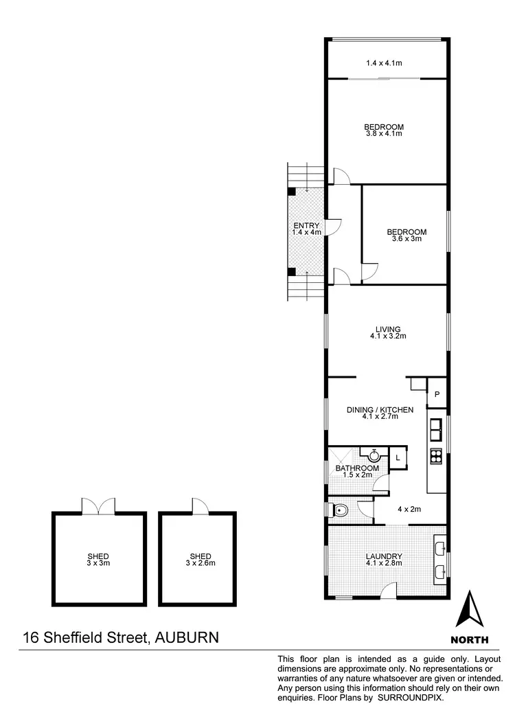 Floorplan of Homely house listing, 16 Sheffield St, Auburn NSW 2144