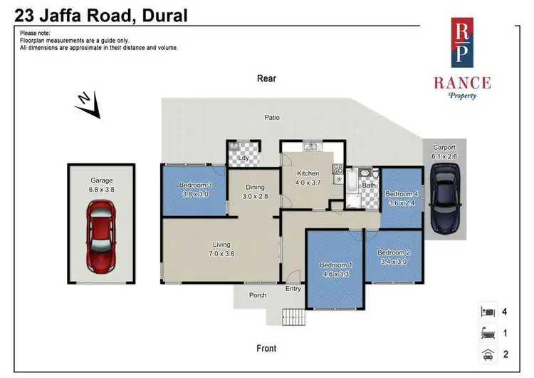 Floorplan of Homely house listing, 23 Jaffa Road, Dural NSW 2158