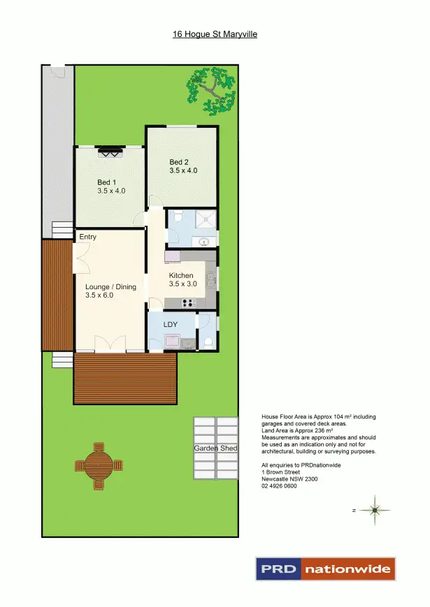 Floorplan of Homely house listing, 16 Hogue Street, Maryville NSW 2293