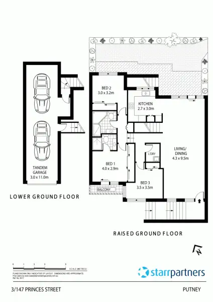 Floorplan of Homely villa listing, 3/147 Princes St, Putney NSW 2112