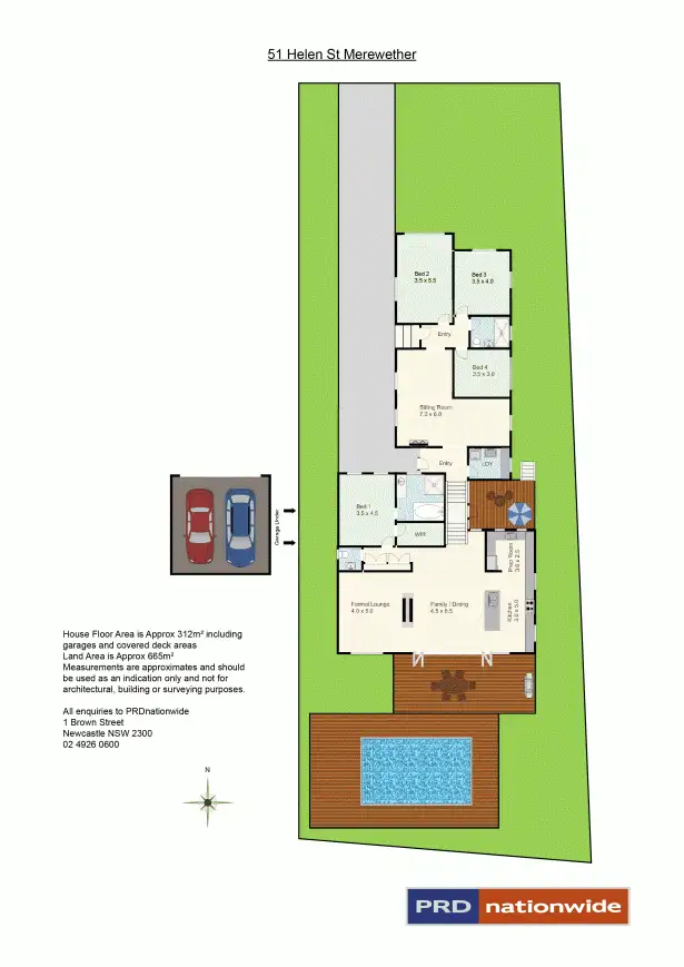 Floorplan of Homely house listing, 51 Helen Street, Merewether NSW 2291