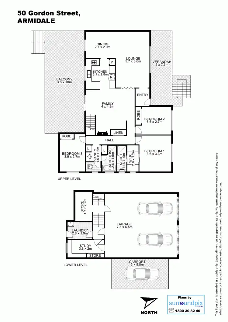 Floorplan of Homely house listing, 50 Gordon Street, Armidale NSW 2350
