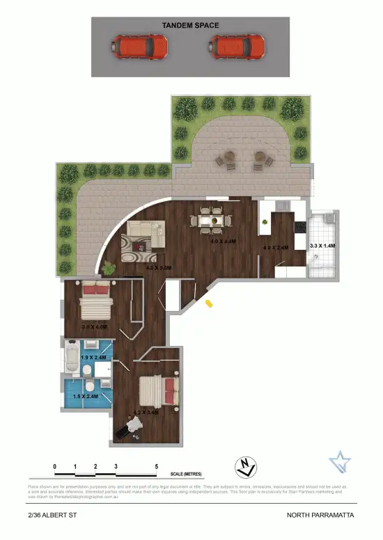 Floorplan of Homely unit listing, 2/36 Albert Street, North Parramatta NSW 2151