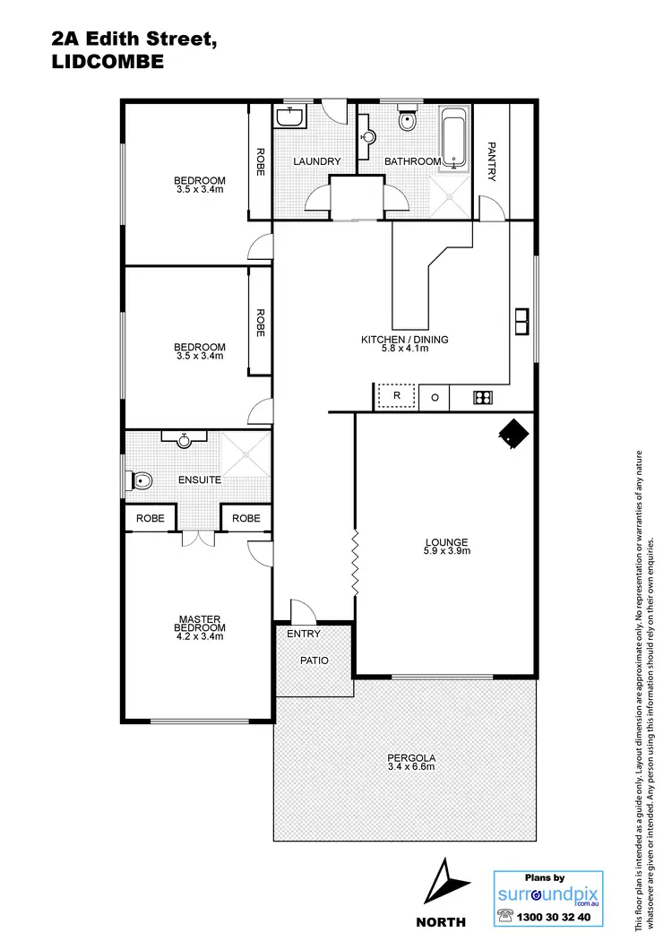 Floorplan of Homely house listing, 2a Edith Street, Lidcombe NSW 2141
