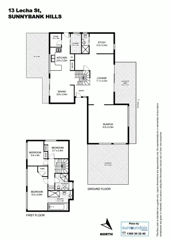 Floorplan of Homely house listing, 13 Lecha St, Sunnybank Hills QLD 4109