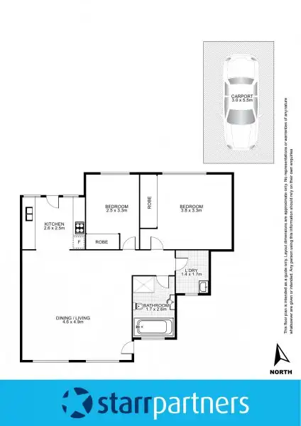 Floorplan of Homely villa listing, 2/19 Morehead Avenue, Mount Druitt NSW 2770