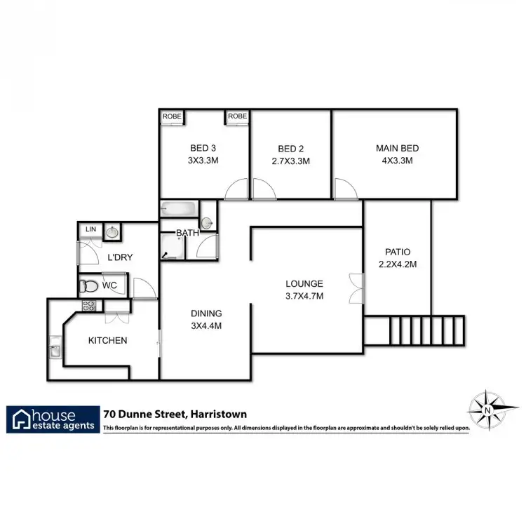 Floorplan of Homely house listing, 70 Dunne Street, Harristown QLD 4350