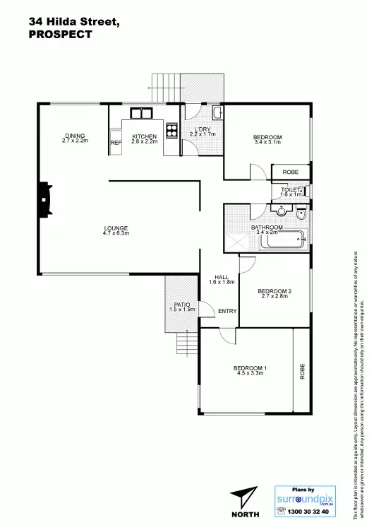 Floorplan of Homely house listing, 34 Hilda Street, Prospect NSW 2148