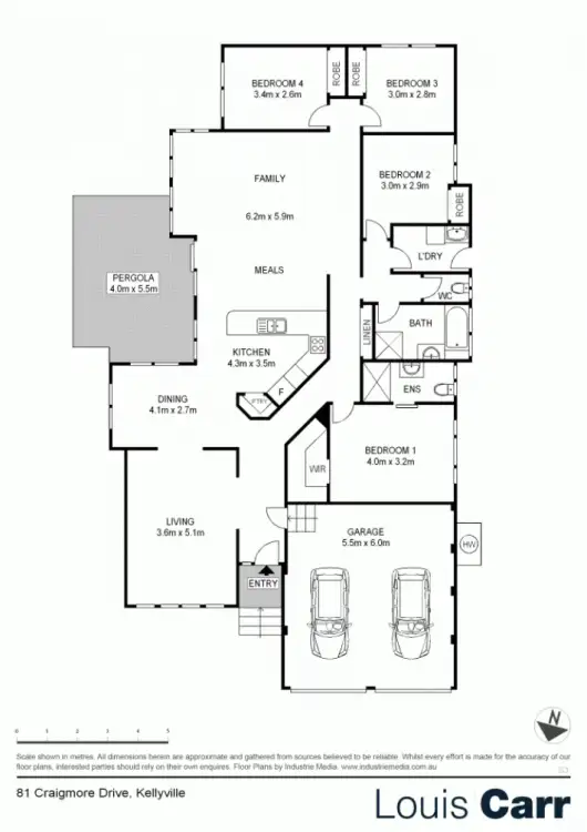 Floorplan of Homely house listing, 81 Craigmore Drive, Kellyville NSW 2155