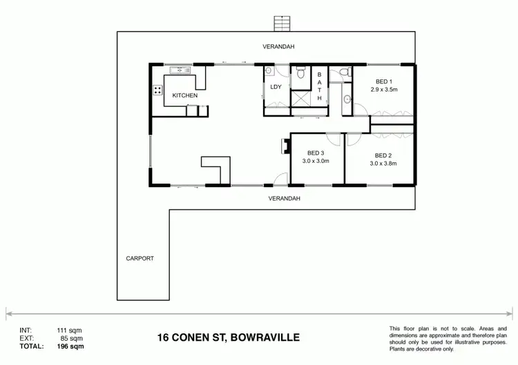 Floorplan of Homely house listing, 16 Conen Street, Bowraville NSW 2449