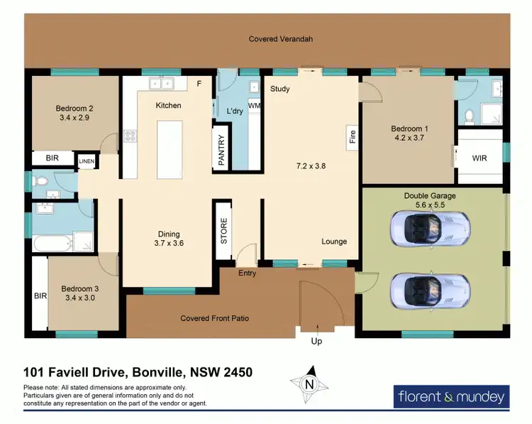 Floorplan of Homely house listing, 101 Faviell Dr, Bonville NSW 2450