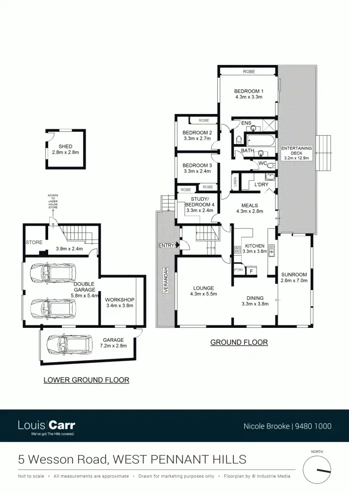 Floorplan of Homely house listing, 5 Wesson Road, West Pennant Hills NSW 2125