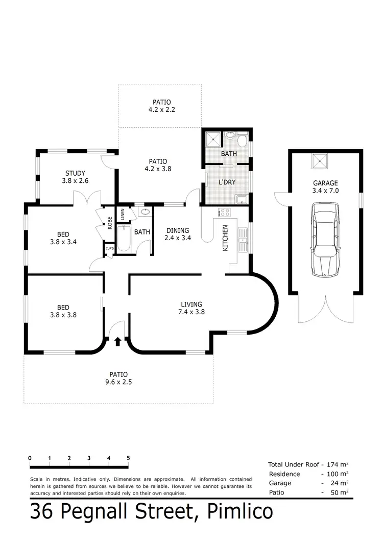 Floorplan of Homely house listing, 36 Pegnall Street, Pimlico QLD 4812