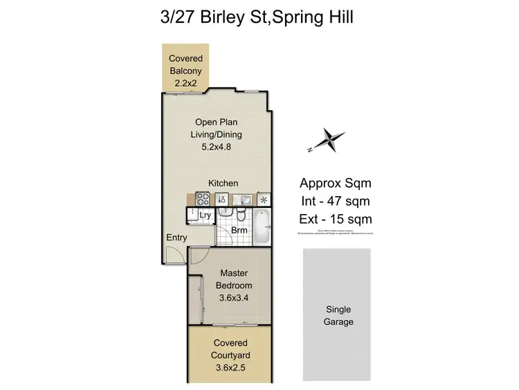 Floorplan of Homely unit listing, 3/27 Birley Street, Spring Hill QLD 4000