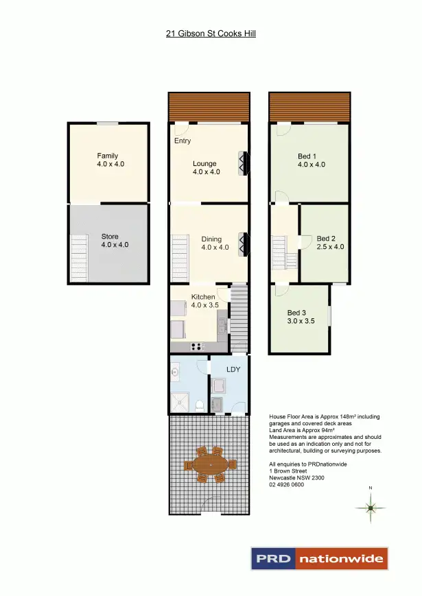 Floorplan of Homely house listing, 21 Gibson Street, Cooks Hill NSW 2300