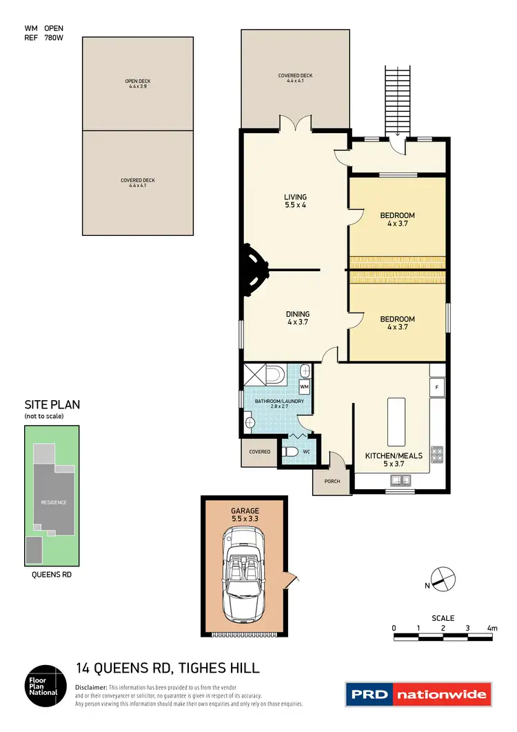 Floorplan of Homely house listing, 14 Queens Road, Tighes Hill NSW 2297