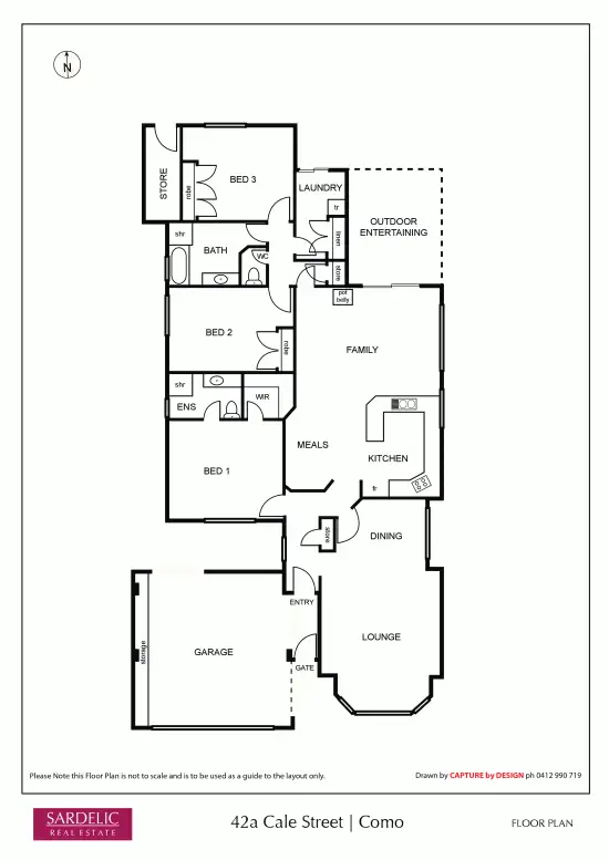 Floorplan of Homely house listing, 42a Cale Street, Como WA 6152