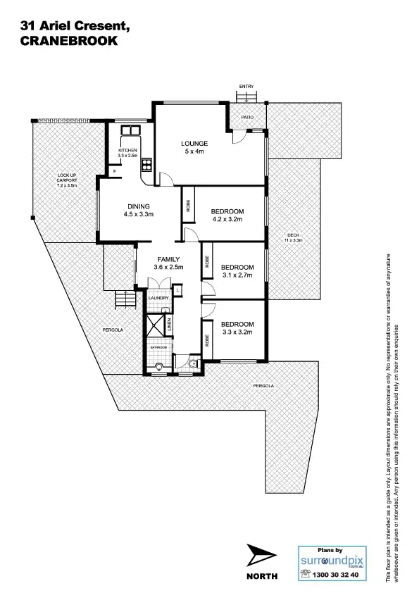 Floorplan of Homely house listing, 31 Ariel Cres, Cranebrook NSW 2749