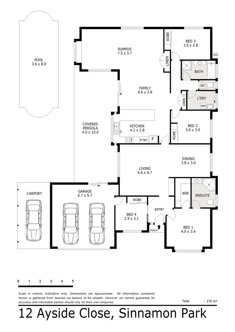 Floorplan of Homely house listing, 12 Ayside Close, Sinnamon Park QLD 4073
