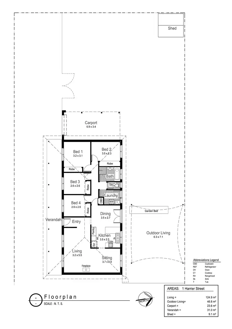 Floorplan of Homely house listing, 1 Harrier Street, Estella NSW 2650