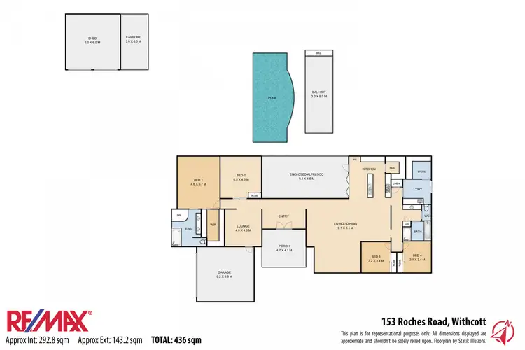 Floorplan of Homely house listing, 153 Roches Road, Withcott QLD 4352