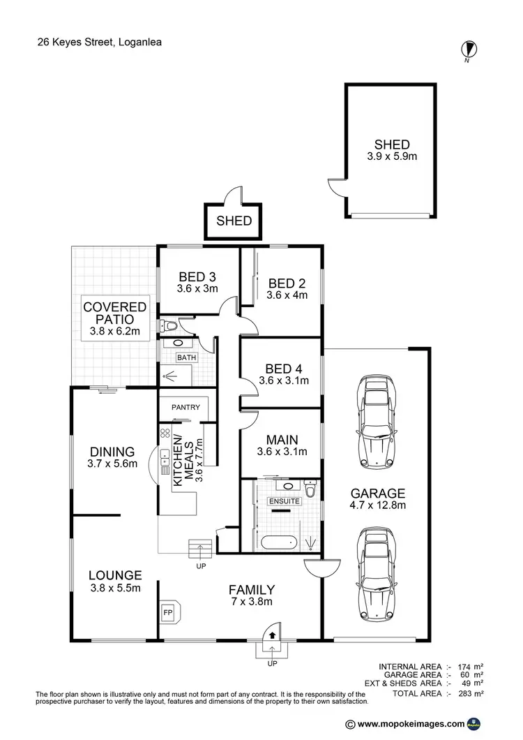 Floorplan of Homely house listing, 26 Keyes Street, Loganlea QLD 4131