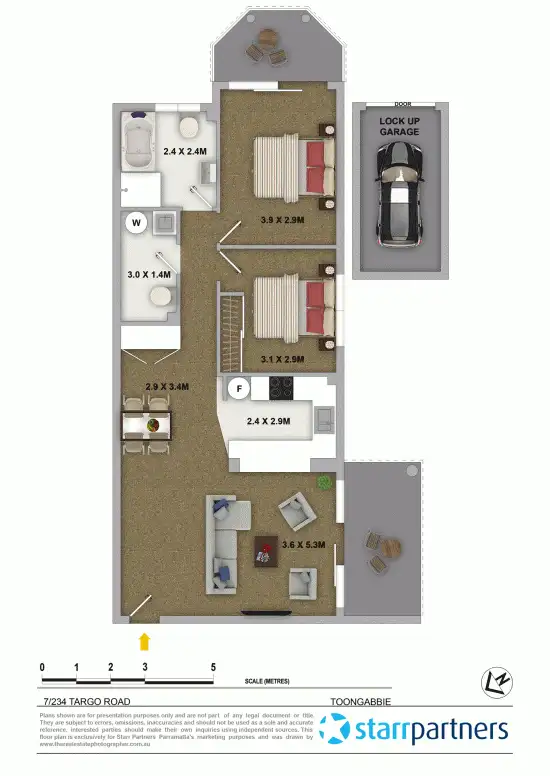 Floorplan of Homely unit listing, 7/234 Targo Road, Toongabbie NSW 2146