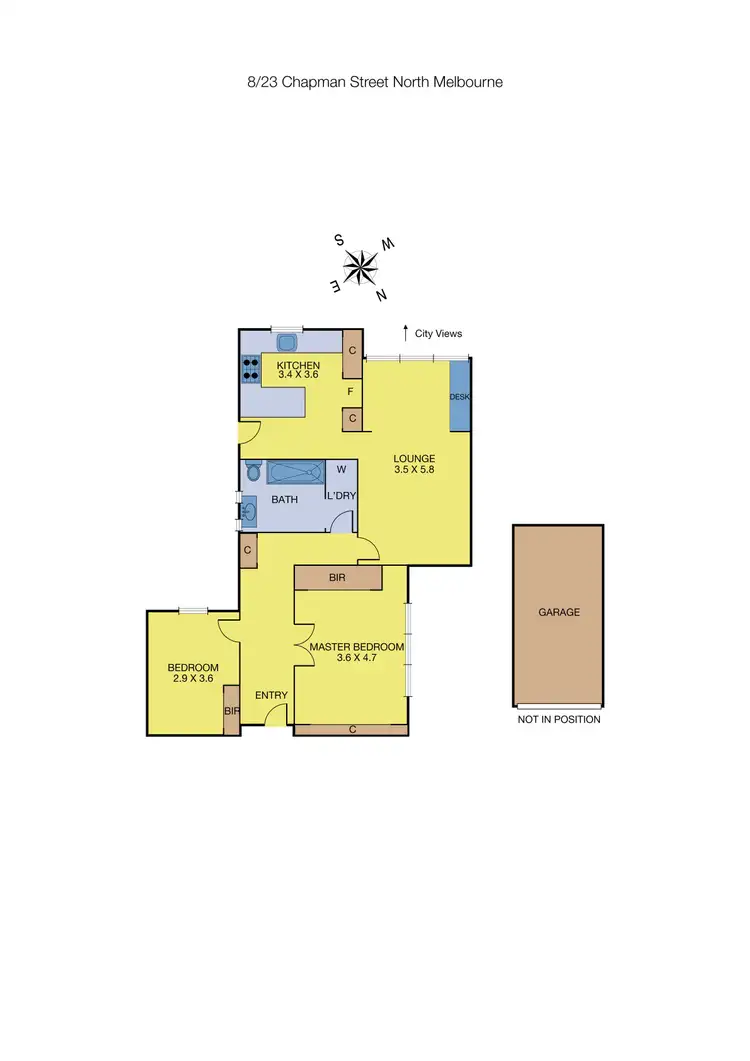 Floorplan of Homely apartment listing, 8/23 Chapman Street, North Melbourne VIC 3051