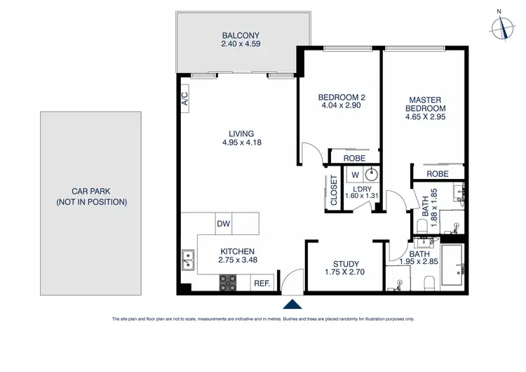 Floorplan of Homely unit listing, 207D/8 Myrtle Street, Prospect NSW 2148