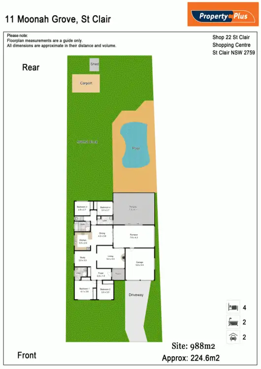 Floorplan of Homely house listing, 11 Moonah Grove, St Clair NSW 2759
