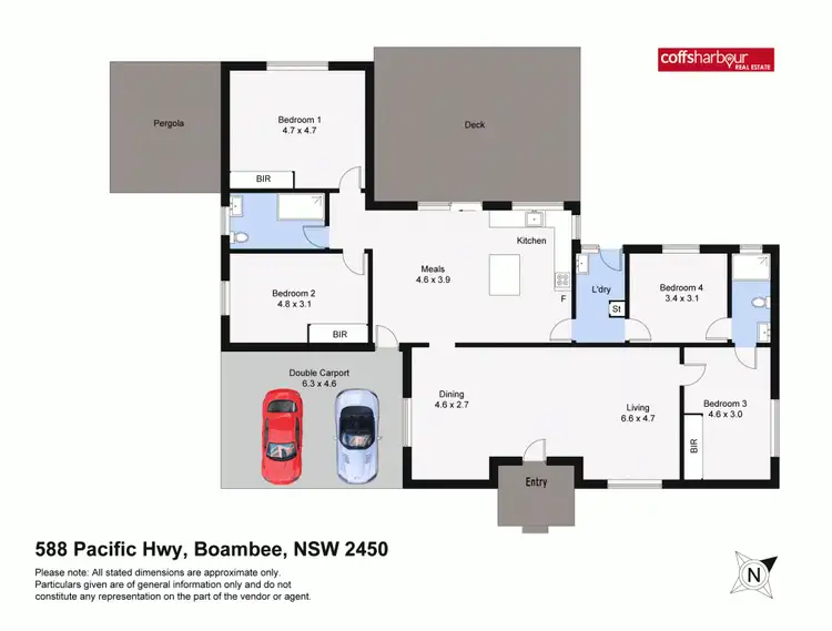 Floorplan of Homely rural property listing, 588 Pacific Highway, Boambee NSW 2450