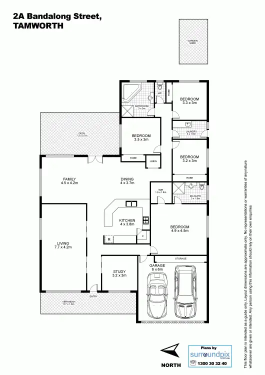 Floorplan of Homely house listing, 2a Bandalong Street, Tamworth NSW 2340