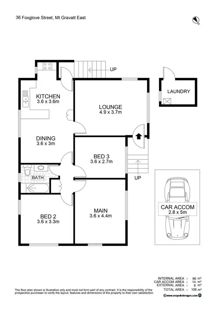 Floorplan of Homely house listing, 36 Foxglove Street, Mount Gravatt East QLD 4122