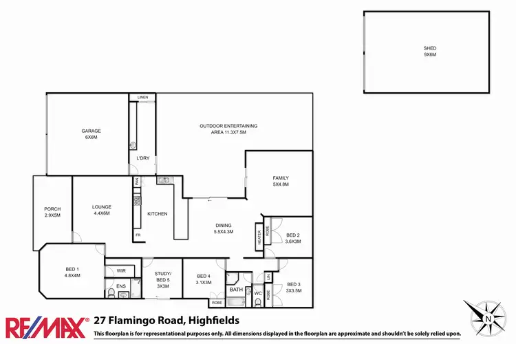 Floorplan of Homely house listing, 27 Flamingo Road, Highfields QLD 4352