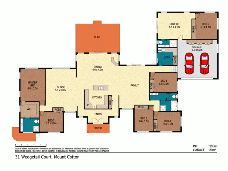 Floorplan of Homely house listing, 31-33 Wedgetail Crt, Mount Cotton QLD 4165