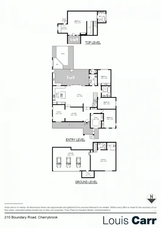 Floorplan of Homely house listing, 210 Boundary Road, Cherrybrook NSW 2126