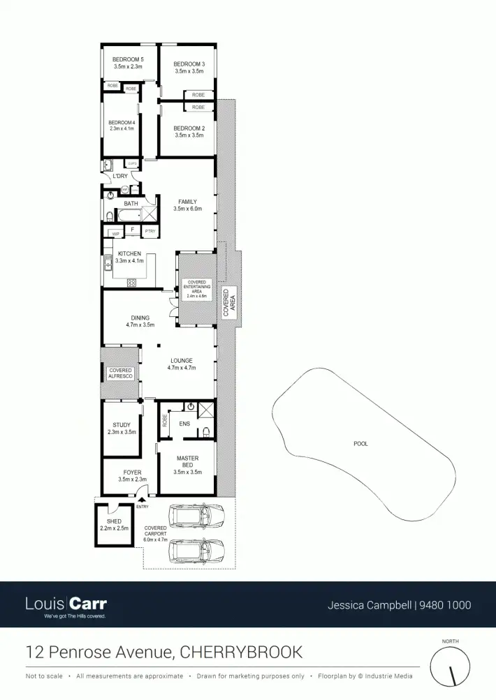 Floorplan of Homely house listing, 12 Penrose Avenue, Cherrybrook NSW 2126
