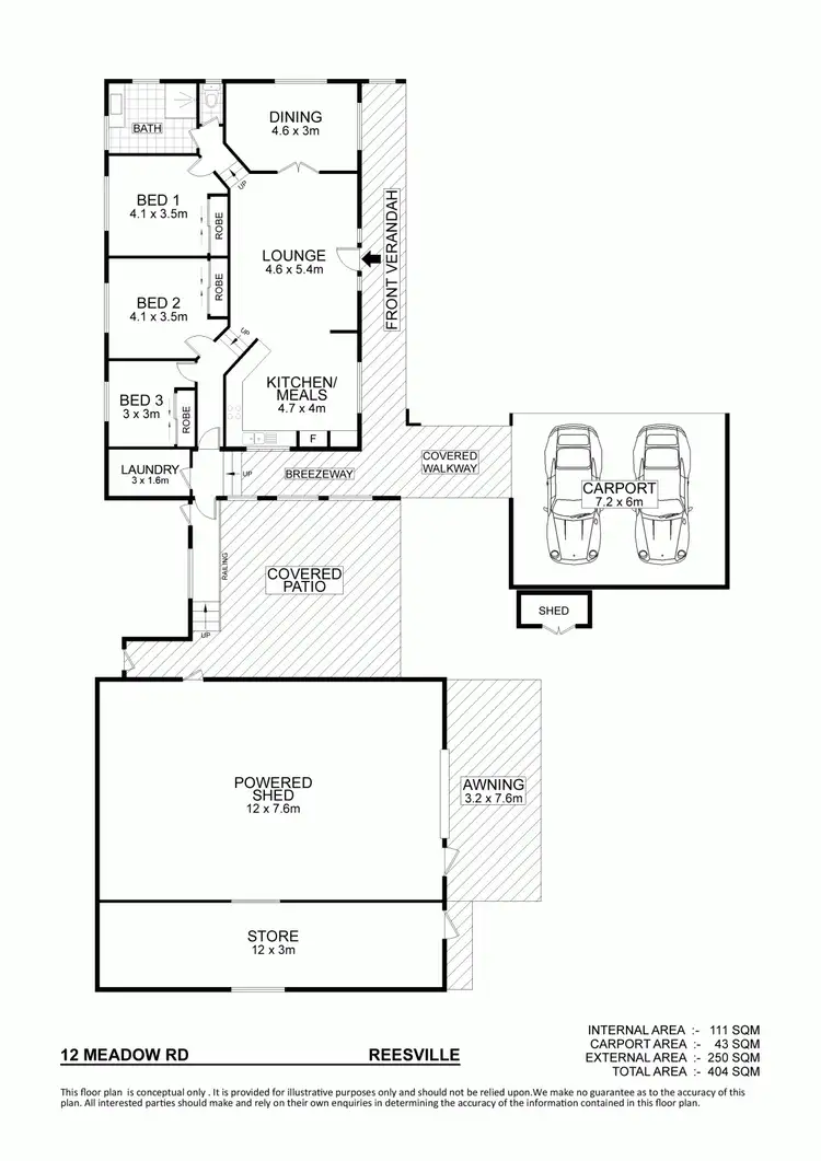 Floorplan of Homely house listing, 12 Meadow Road, Maleny QLD 4552