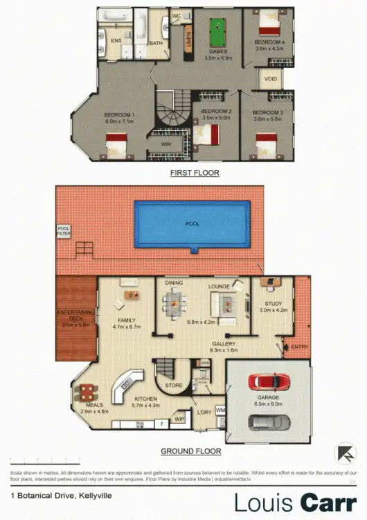 Floorplan of Homely house listing, 1 Botanical Drive, Kellyville NSW 2155