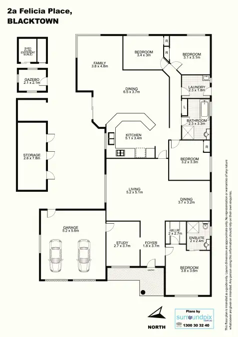Floorplan of Homely house listing, 2a Felicia Place, Blacktown NSW 2148