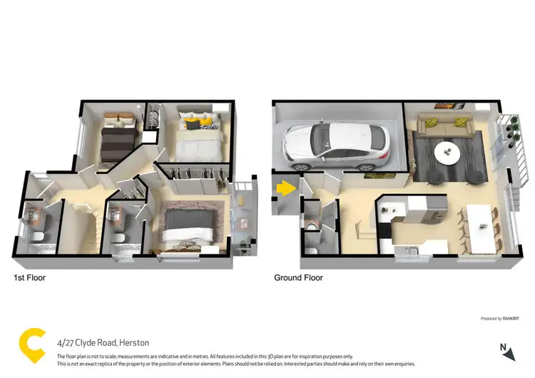 Floorplan of Homely unit listing, 4/27 Clyde Road, Herston QLD 4006