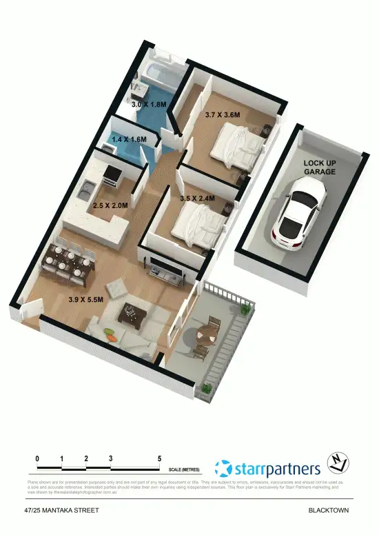 Floorplan of Homely unit listing, 47/25 Mantaka Street, Blacktown NSW 2148