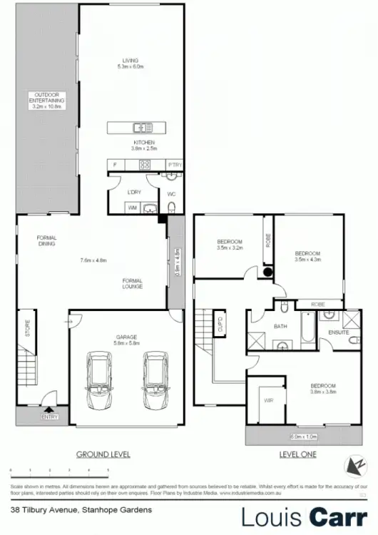 Floorplan of Homely house listing, 38 Tilbury Avenue, Stanhope Gardens NSW 2768
