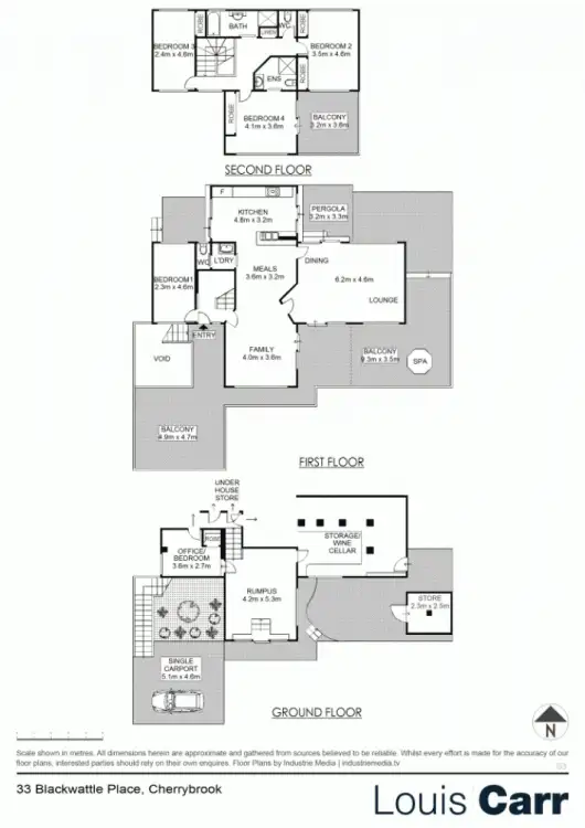 Floorplan of Homely house listing, 33 Blackwattle Place, Cherrybrook NSW 2126