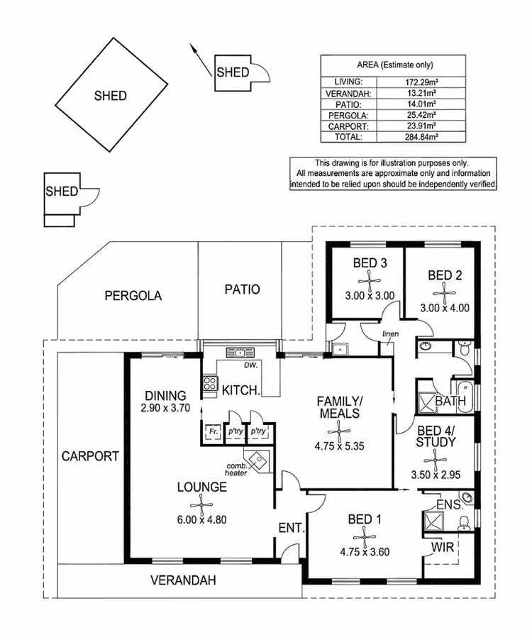 Floorplan of Homely house listing, 27 Yanagin Road, Greenhill SA 5140