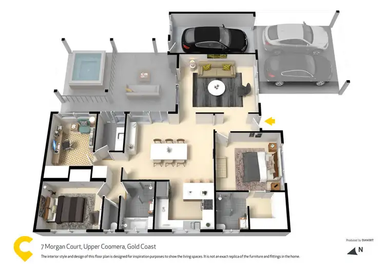 Floorplan of Homely house listing, 7 Morgan Court, Upper Coomera QLD 4209