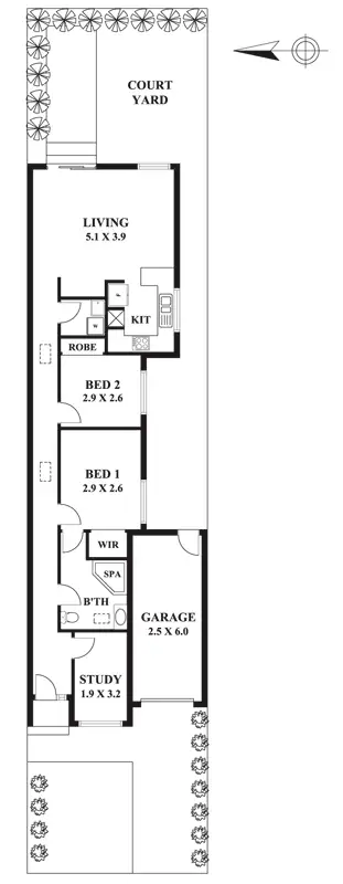 Floorplan of Homely house listing, 28B Jersey St, Coburg VIC 3058