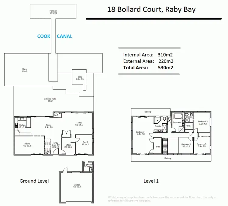 Floorplan of Homely house listing, 18 Bollard Court, Raby Bay QLD 4163