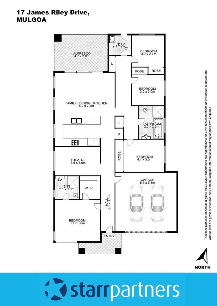 Floorplan of Homely house listing, 17 James Riley Drive, Glenmore Park NSW 2745