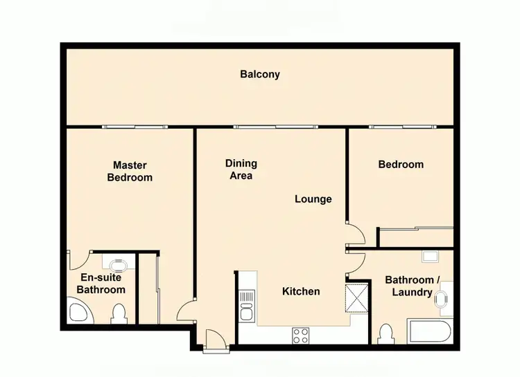 Floorplan of Homely unit listing, zz11/41 Anzac Avenue, Redcliffe QLD 4020